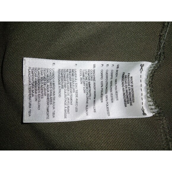 Adidas Polo Shirt Mens 2xl Green Stripe - Picture 7 of 8